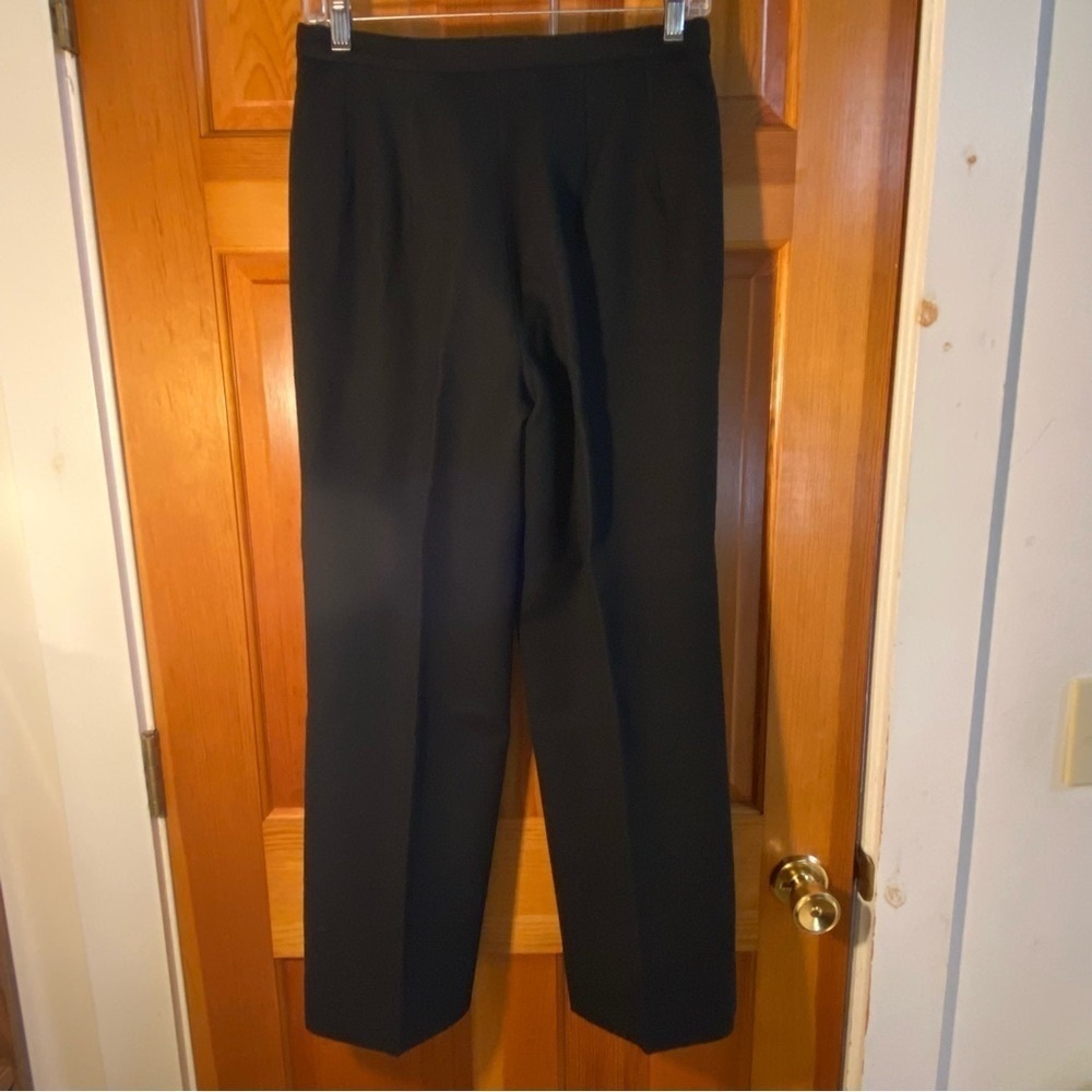 Vintage Pendleton Virgin Wool Trouser Pants High Rise Black Size 10 - Picture 3 of 10